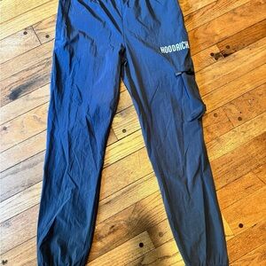 Hoodrich Black Cargo Joggers – Streetwear Nylon Track Pants